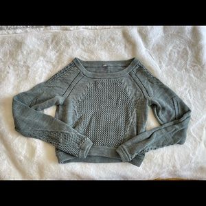 Lululemon cropped green sweater
